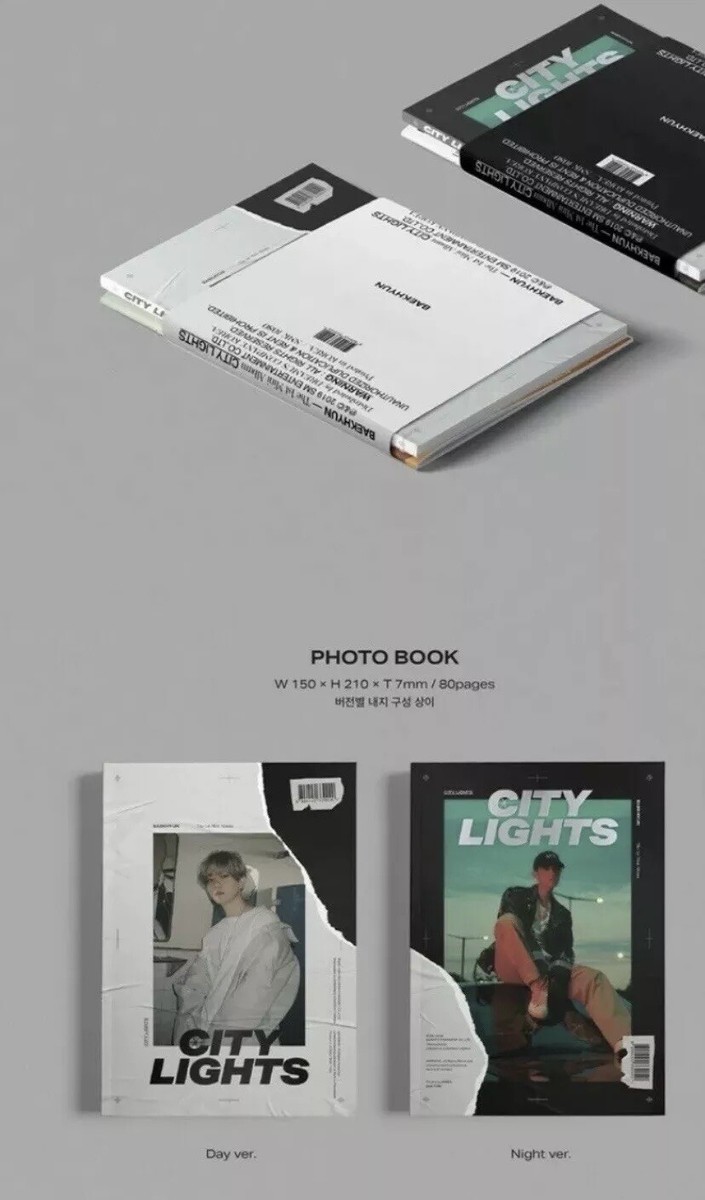EXO Baekhyun - City Lights 1st Mini Album SEALED Random