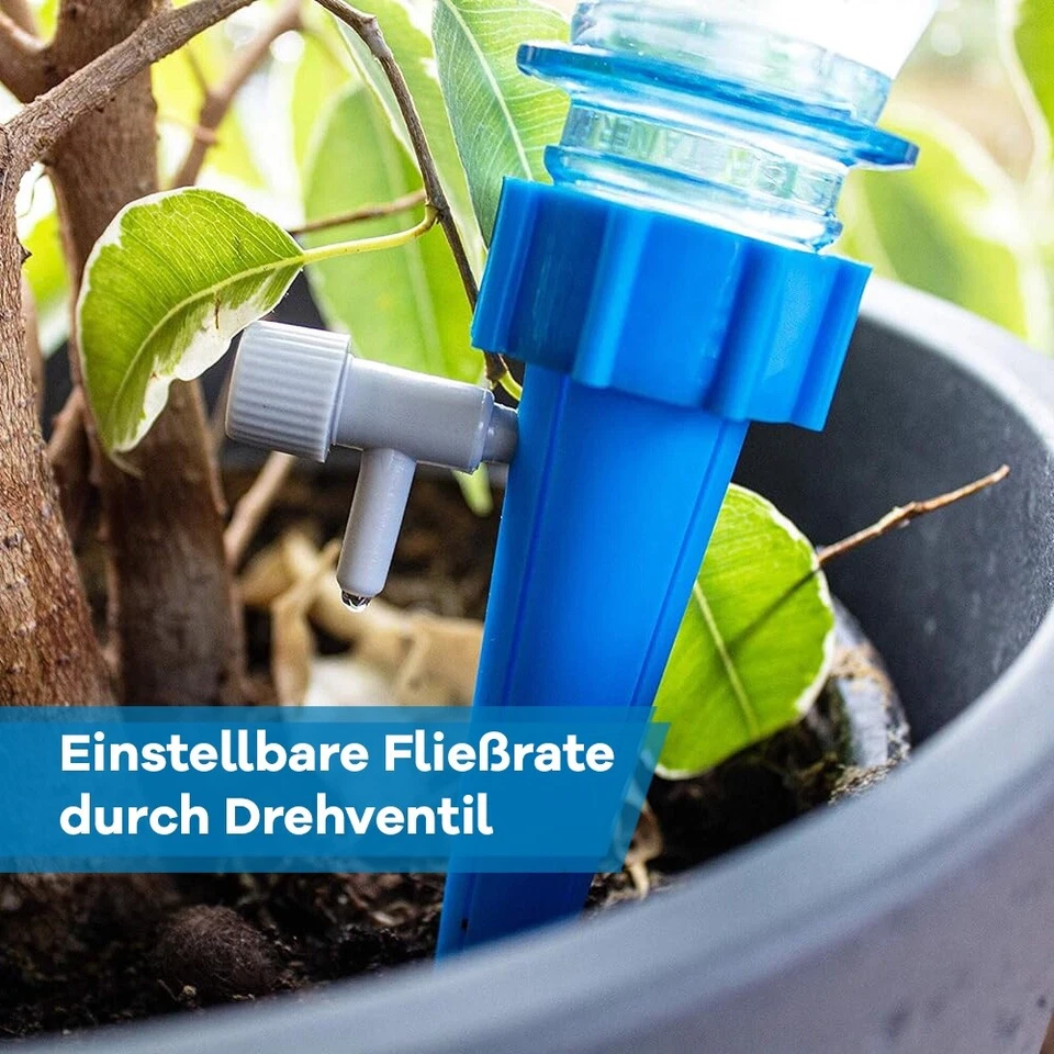 Wasserspender Pflanzen automatische Tröpfchenbewässerung Urlaub gießen bewässern - Bild 2 von 4