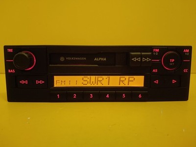 Blaupunkt VW Radio Alpha V Autoradio Display Bernstein + Code