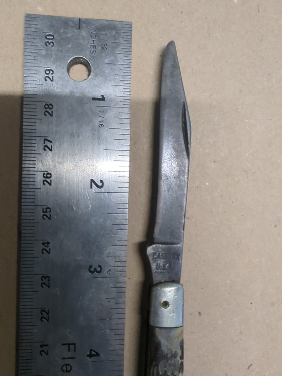 CASE XX USA 7 DOT 61048 KNIFE Rare Vintage Steel Trapper Slimline
