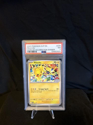 Pikachu - 225 (World Championship 2025) 225 Sv: Scarlet & Violet Promo PSA 7
