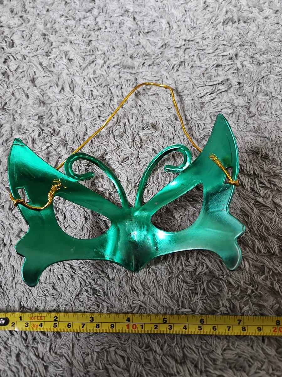 Schmetterling Maske Grün Glitzer Augenmaske Fasching Karneval Maskerade Party