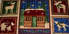 CLEARANCE - 'WINTER PINES' DEBBIE MUMM CHRISTMAS PANEL - SOUTH SEA IMPORTS
