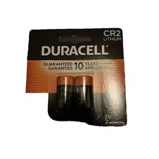 Duracell CR2 3V Lithium Battery 2 Pack Exp 2034