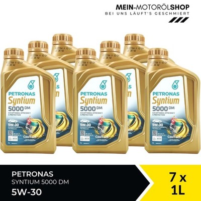 Petronas Syntium 5000 DM 5W-30 SN RN 0710 MB 229.51 Motoröl 7x1 Liter = 7 Liter