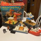 Vintage 1978 Fisher Price Little People Off Shore Cargo Base #945