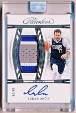 2023-24 Flawless Luka Doncic Vertical Patch Autographs Auto #VPA-LDD (18/25)