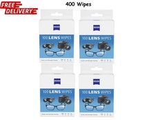 ZEISS Gentle and Thorough Cleaning Eyeglass Lens Cleaner Wipes, 100 Count 4 PACK