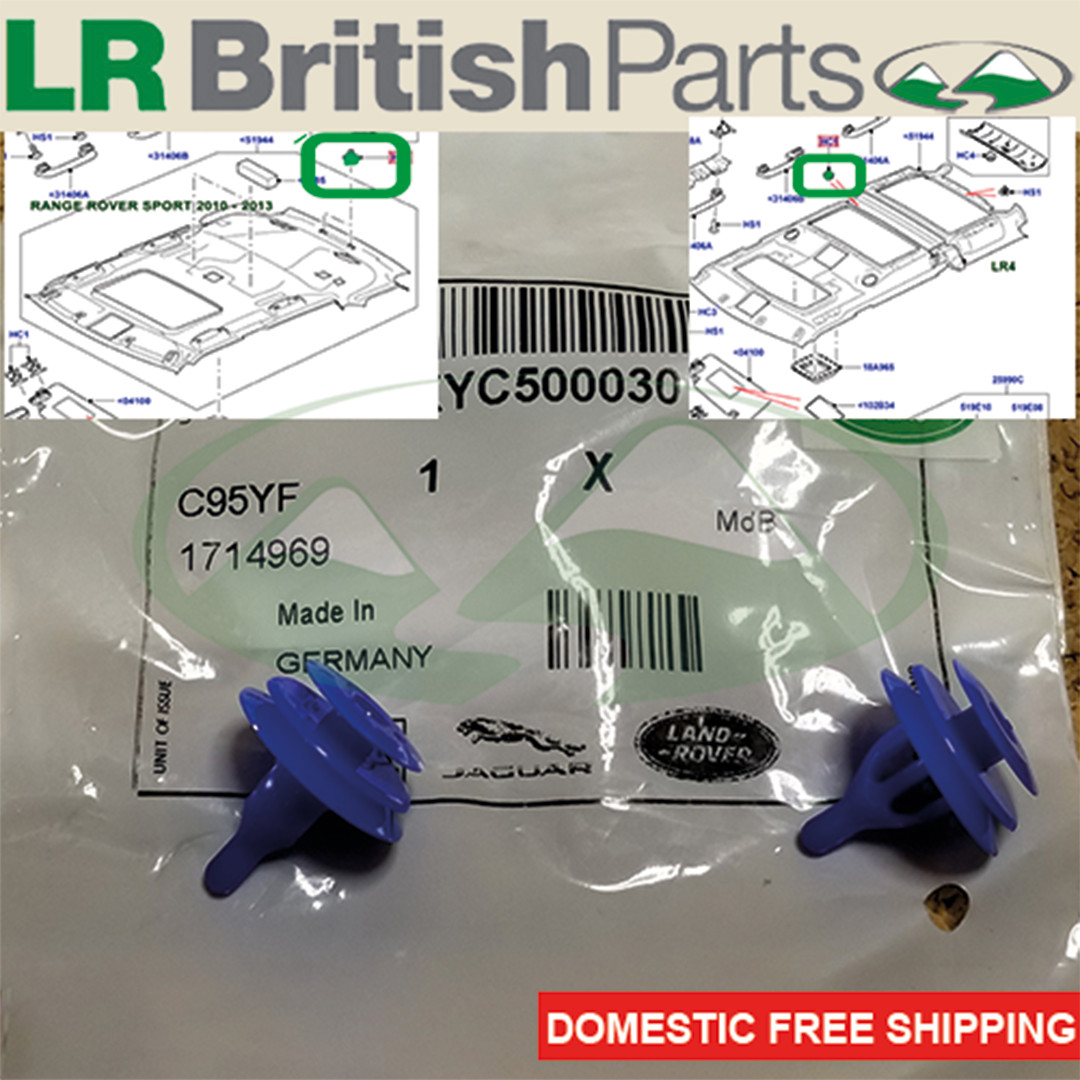 GENUINE LAND ROVER HEADLINER CLIP RANGE ROVER SPORT 05-13 LR4 SET