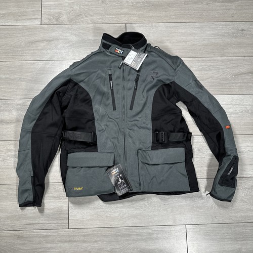 Rukka Air Vihti D30 Herren Motorrad Cordura Jacke Grau EU58 UK48 NEU mit Etikett