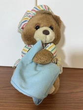 Prestige Toy Corp Sleepy Bedtime 9" Teddy Bear Plush Baby Lovey Stuffed Animal