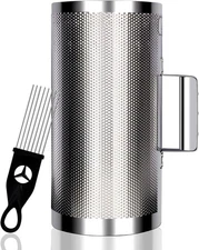 Stainless Steel Guiro 6"X12" Latin Percussion Instrument with Scraper