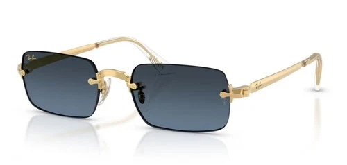 RAY BAN 3928 ASAP Rocky 54 001/S2 Gold/Blue Smoke Grey Sunglasses