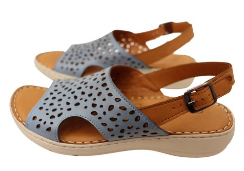 Brand New Orizonte Costena Womens European Comfortable Leather Sandals - Picture 12 of 14