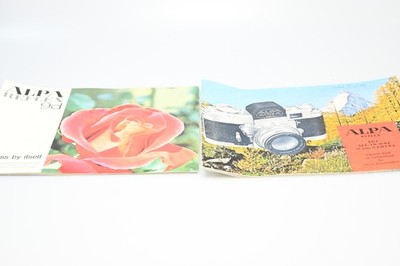 Vintage Alpa Brochures For Alpa Reflex Cameras #G124