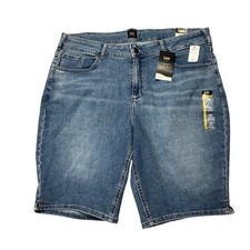 Womens Lee Denim Bermuda Shorts Mid Rise Size 20W