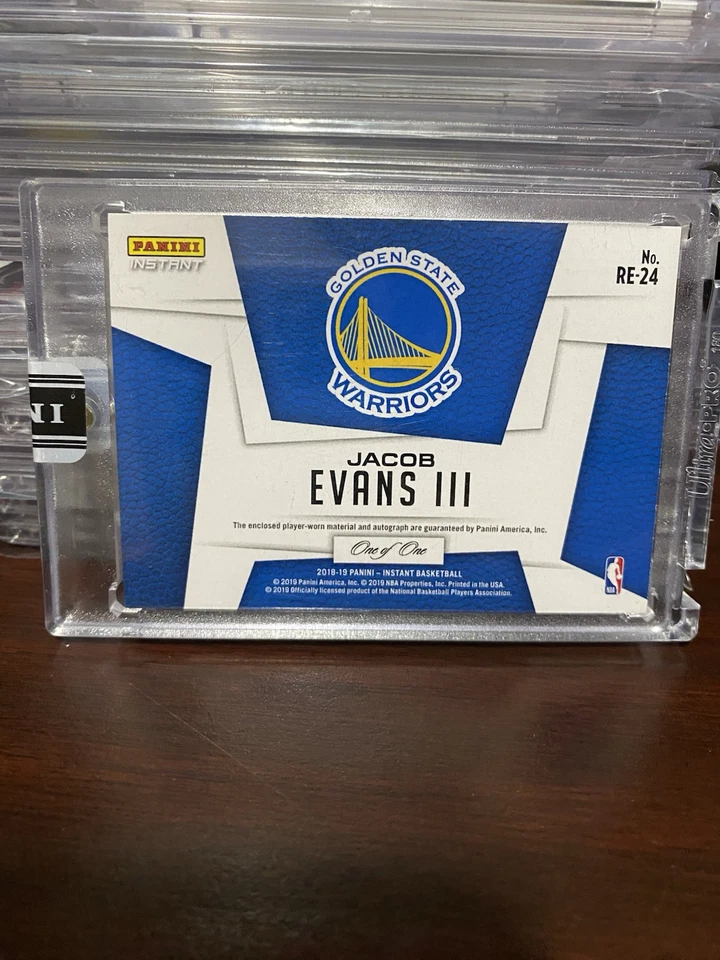 2018-19 Panini Instant - Rookie Patch Autograph Jacob Evans III RC 1/1 - Image 3 of 4