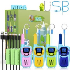 Walkie Talkies for Kids Long Range Walkie-Talkie for Adults Rechargeable 4 Pack
