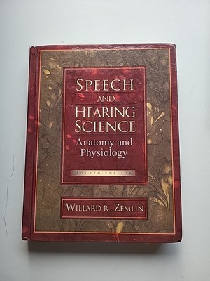 Speech & Hearing Science Anatomy & Physiology W. R. Zemlin 4th Edition Freeship