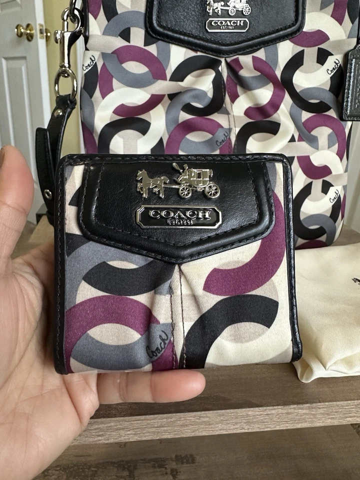 Coach Madison Matching Set- Crossbody Bag & Wallet w/ Dust Bag, Excellent Cond - Image 4 of 4