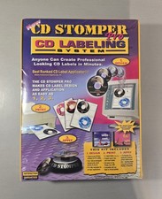 CD Stomper Pro CD Labeling System Kit Create CD Labels  1999 Vintage 