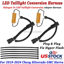 For 2019-2024 Silverado Sierra LED Tail Light Conversion Pigtail Harness P-N-P