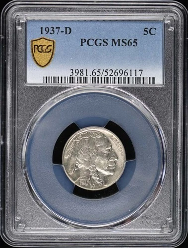1937-D 5C Buffalo Nickel PCGS MS65