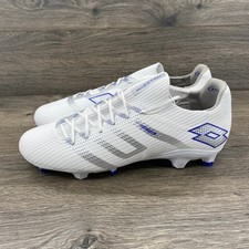 Lotto Maestro FG Soccer Cleats White Silver Blue Men Sz 11 EU 44 UK 10