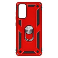 Hybrid HandyhüLle Mit Ring Halterung FüR Galaxy S20 Fe – Rot