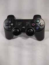 Wireless Black Controller For Sony PlayStation 3 PS3 Very Good 0E