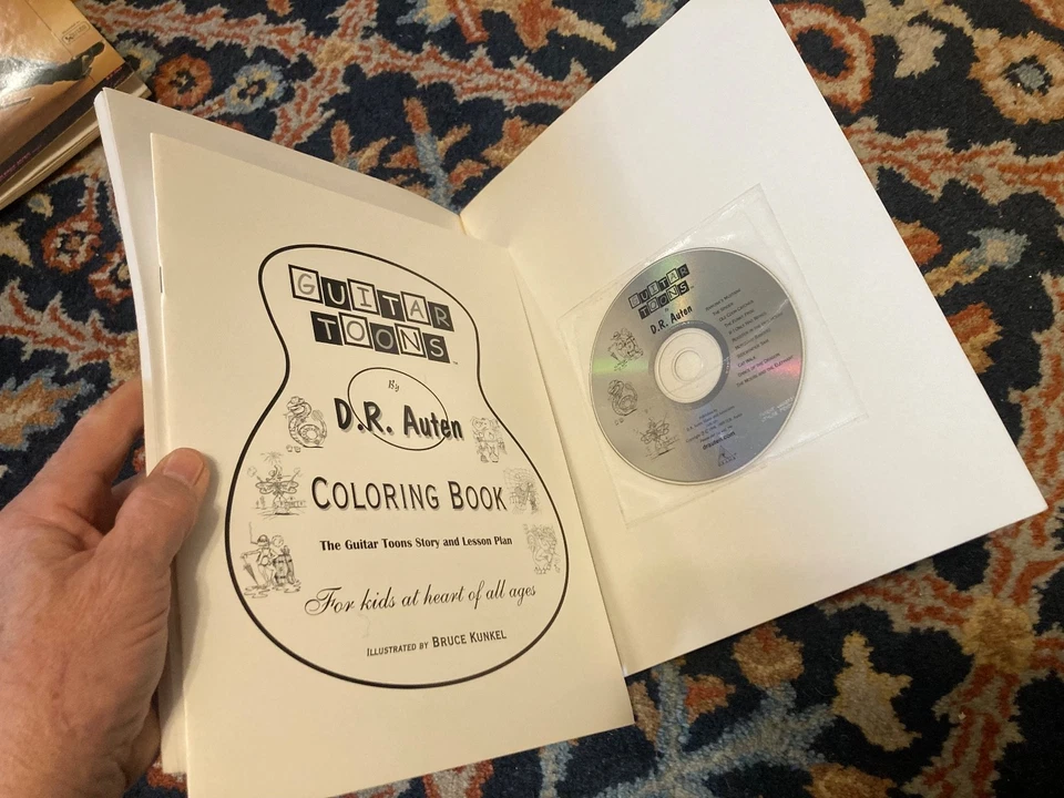 Guitar Toons Fingerstyle Guitar song & coloring book new ship tomorrow - Image 3 of 3