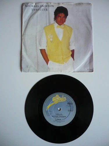 Michael Jackson Thriller 7" Vinyl UK 1983 Epic 1st Press Single
