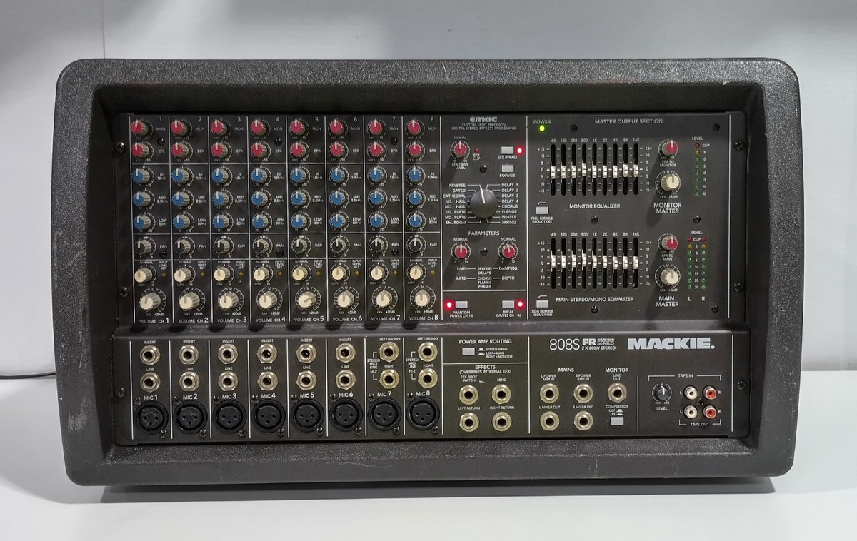 mackie 808S ミキサー Mackie 808S Stereo 1200w Powered PA Mixer Board for sale