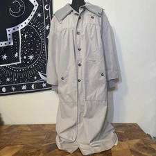 Vintage Rain Shedder by Ken Meritt Trench Coat Button Down Size M