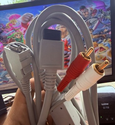 Genuine Nintendo Wii OEM D Terminal Video Audio Cable RVL-012