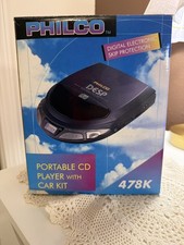 Vintage 1990s Philco Car Personal CD Player VTG Accessories In BOX
