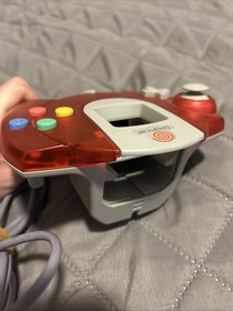 Dreamcast Controllers Red and Grey with Memory Card Lot of 2