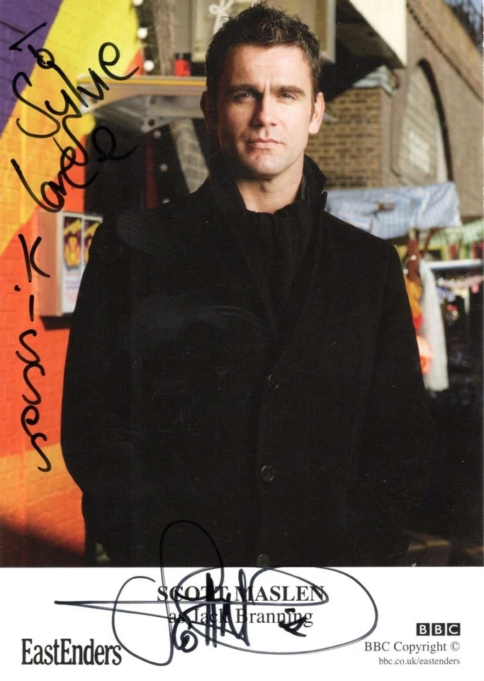 Scott Maslen Autograph - EastEnders - The Bill - Signed 6x4 Cast Card - Image 1 of 1