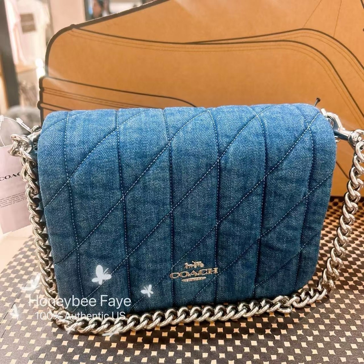NWT Coach Quinn Bag With denim Quilting CAK40/CBR15 | eBay
