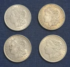 Lot of 4 1921 Morgan Silver Dollars $1 Coins 90% Silver Philadelphia Mint