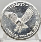 🥈🥈Vintage 1981 Hoffman and Hoffman Liberty 1 oz .999 Fine Silver Round 🥈🥈