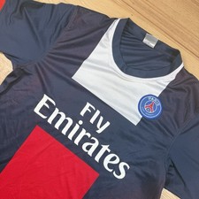 VINTAGE Paris Saint Germaine Soccer Jersey Mens XL #94 Blue Fly Emirates