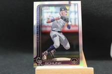 2025  Topps Chrome  Refractor Rookie Card / #238 Aaron Schunk