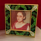 2004 Jay Strongwater Green Swarovski Crystal Frame Leland Jungle Collection — photo 2