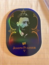 2025 Pieces of the Past Roaring Twenties Joseph Pulitzer Blue Ink Foil SP Rare