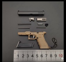 Mini Gun Keychain, Metal 1:3 Scale 17 Keychain Best Gift for Man Him Son