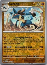 Lucario - Reverse Holo Uncommon SV01: Scarlet & Violet Base Set 114/198 Near Min