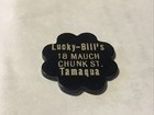 LUCKY -  BILL’S VINTAGE CELLULOID DRINK TOKEN, TAMAQUA, PENNSYLVANIA  — photo 2
