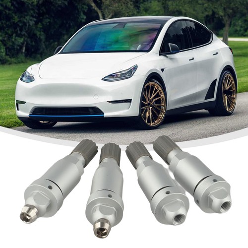 Perfect Replacement Aluminum Valve Stem Service Kit for Tesla For Tires (4pc) - Picture 11 of 17