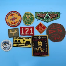 10x VINTAGE BOY SCOUTS BSA Patches 1960`s & 70`s Nice Collection NEW YORK AREA 3
